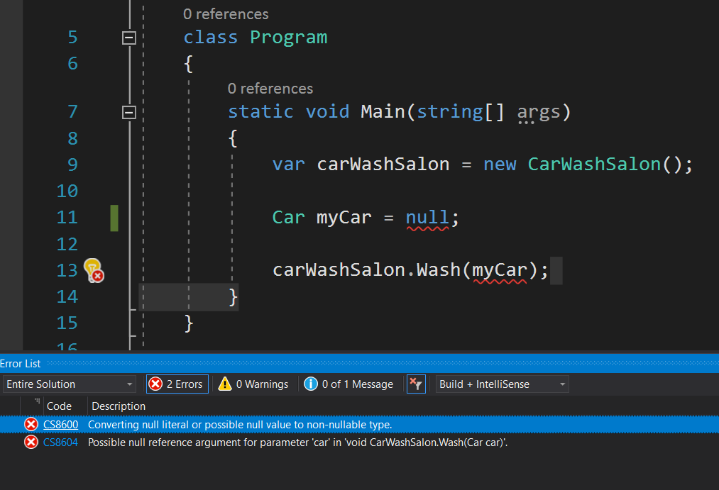 non-nullable errors