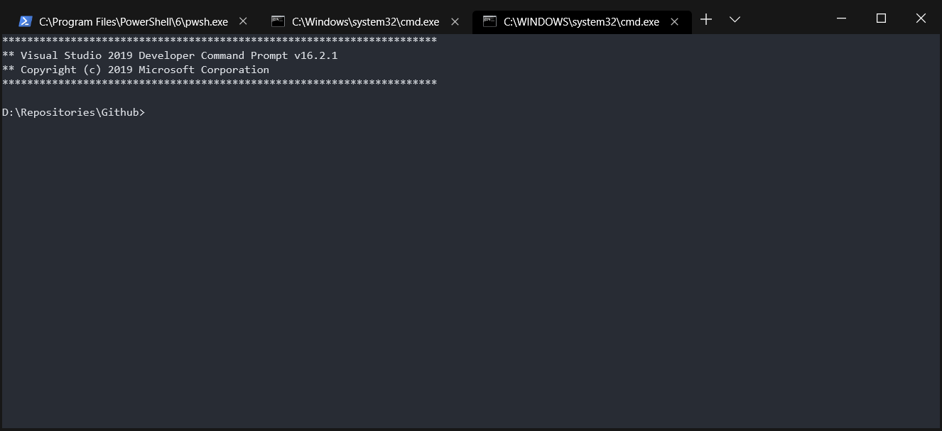 windows terminal preview side by side
